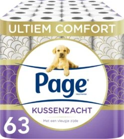 Page Toiletpapier - 63 Rollen - Kussenzacht Wc Papier (3-laags) - Met Extra Zijde - Voordeelverpakking 16 Page Toiletpapier - 63 Rollen - Kussenzacht Wc Papier (3-laags) - Met Extra Zijde - Voordeelverpakking -Huishoudelijke Winkel 1066x1200 1