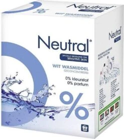 Neutral 0% Wit Parfumvrij Waspoeder - 45 Wasbeurten - Wasmiddel -Huishoudelijke Winkel 1073x1200