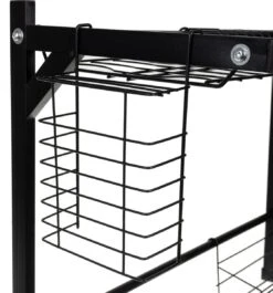 Afdruiprek Droger Zwart Voor Bestek Boven De Gootsteen 65 Cm X 29 Cm X 52 Cm -Huishoudelijke Winkel 1119x1200