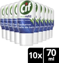 Cif Power & Shine Badkamer Ecorefill Capsule - 10 X 70 Ml - Voordeelverpakking