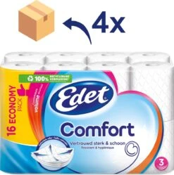 Edet Comfort - 3-laags Wc Papier - 64 Rollen -Huishoudelijke Winkel 1192x1200 3