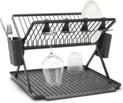 Brabantia SinkSide Afdruiprek - Inklapbaar - Dark Grey -Huishoudelijke Winkel 1200x1010