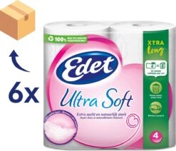 Edet Ultra Soft Xtra Long 4-laags Toiletpapier - 24 = 48 Rollen -Huishoudelijke Winkel 1200x1029 1