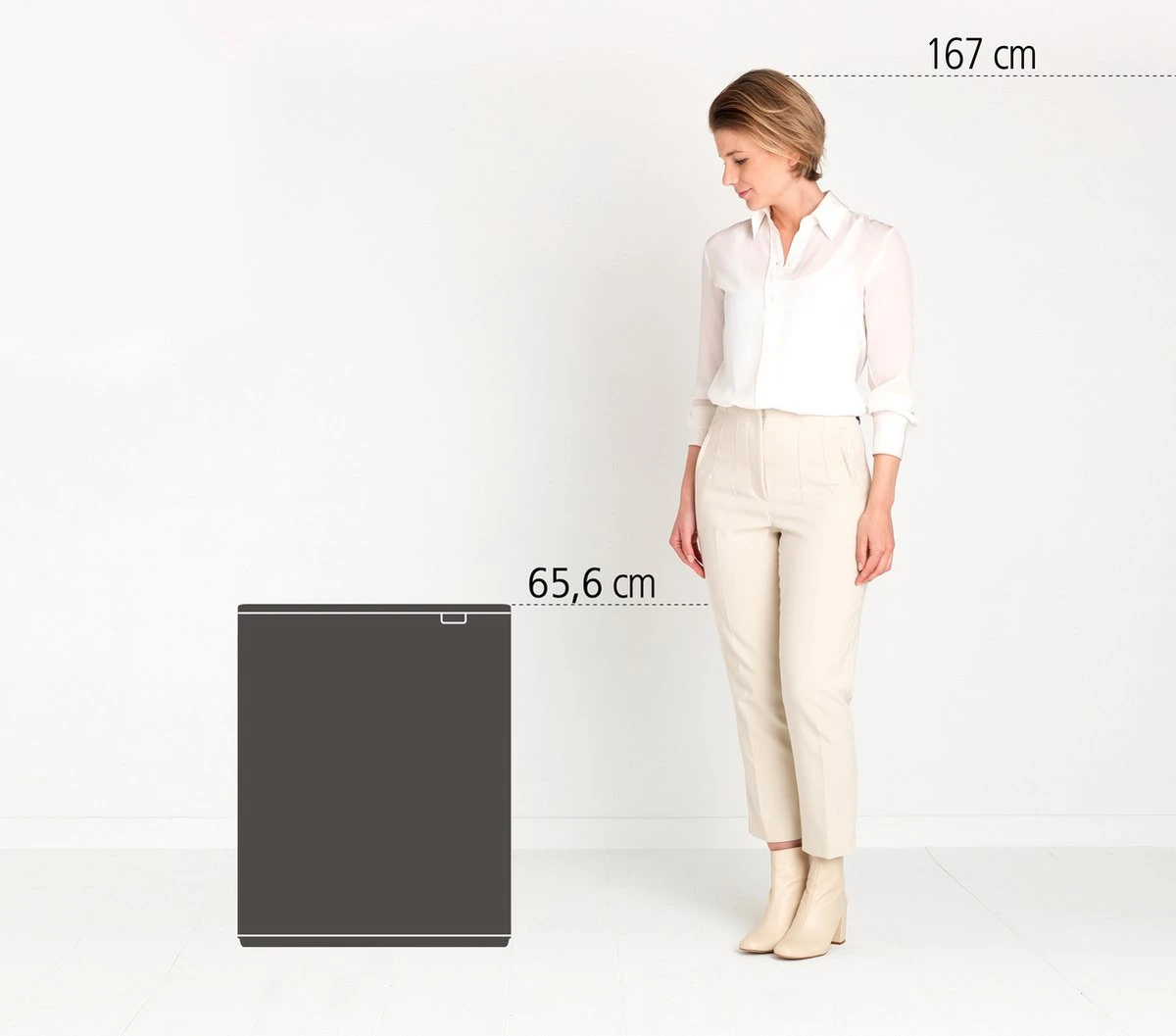 Brabantia Bo Touch Bin Prullenbak - 2 X 30 L - Soft Beige 4 Brabantia Bo Touch Bin Prullenbak - 2 X 30 L - Soft Beige - Afbeelding 2