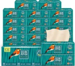 BAMTIME Bamboo Tissues Doos 4-laags Tissues / 90pcs 16box -karton -Huishoudelijke Winkel 1200x1058