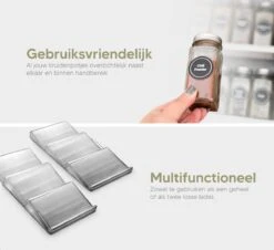 Johannes & Co - 2 Set Kruidenrek Voor Lade - Keuken Organizer - Kruiden Organizer -Huishoudelijke Winkel 1200x1097 3