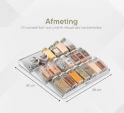 Johannes & Co - 2 Set Kruidenrek Voor Lade - Keuken Organizer - Kruiden Organizer -Huishoudelijke Winkel 1200x1097 5