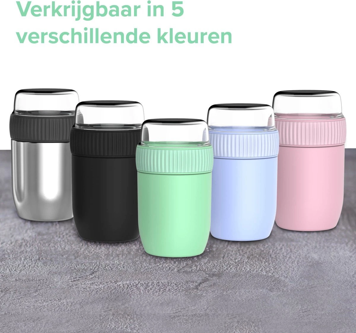 Coninx Thermos Lunchbox - Muesli Beker To Go - Isoleer Lunchpot - Yoghurtbeker To Go - Mueslibeker 840ml (600ml+240ml) - RVS 14 Coninx Thermos Lunchbox - Muesli Beker To Go - Isoleer Lunchpot - Yoghurtbeker To Go - Mueslibeker 840ml (600ml+240ml) - RVS - Afbeelding 12