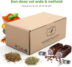Soothe 48 Glazen Kruidenpotjes Set Met 2 Soorten Strooideksels – Kruidenstrooier – Compleet Pakket Incl Kruidenpotjes Stickers, Krijtstift En Accessoires 19 Soothe 48 Glazen Kruidenpotjes Set Met 2 Soorten Strooideksels – Kruidenstrooier – Compleet Pakket Incl Kruidenpotjes Stickers, Krijtstift En Accessoires -Huishoudelijke Winkel 1200x1126 2