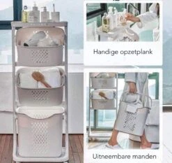 Sens Design Wassorteerder – Wasmand Met 3 Vakken - Op Wieltjes -Huishoudelijke Winkel 1200x1131 3