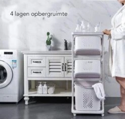 Sens Design Wassorteerder – Wasmand Met 3 Vakken - Op Wieltjes -Huishoudelijke Winkel 1200x1136