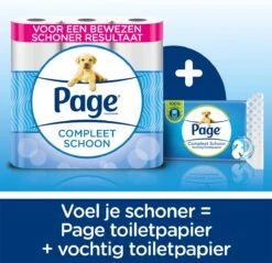 Page Vochtig Toiletpapier - 12 X 38 Stuks - Compleet Schoon Vochtig Wc Papier - Voordeelverpakking -Huishoudelijke Winkel 1200x1159 4