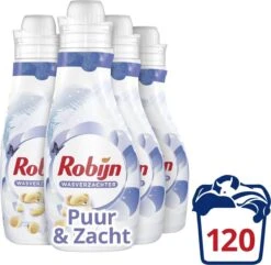 Robijn Puur & Zacht Wasverzachter - 4 X 30 Wasbeurten - Voordeelverpakking 11 Robijn Puur & Zacht Wasverzachter - 4 X 30 Wasbeurten - Voordeelverpakking -Huishoudelijke Winkel 1200x1171