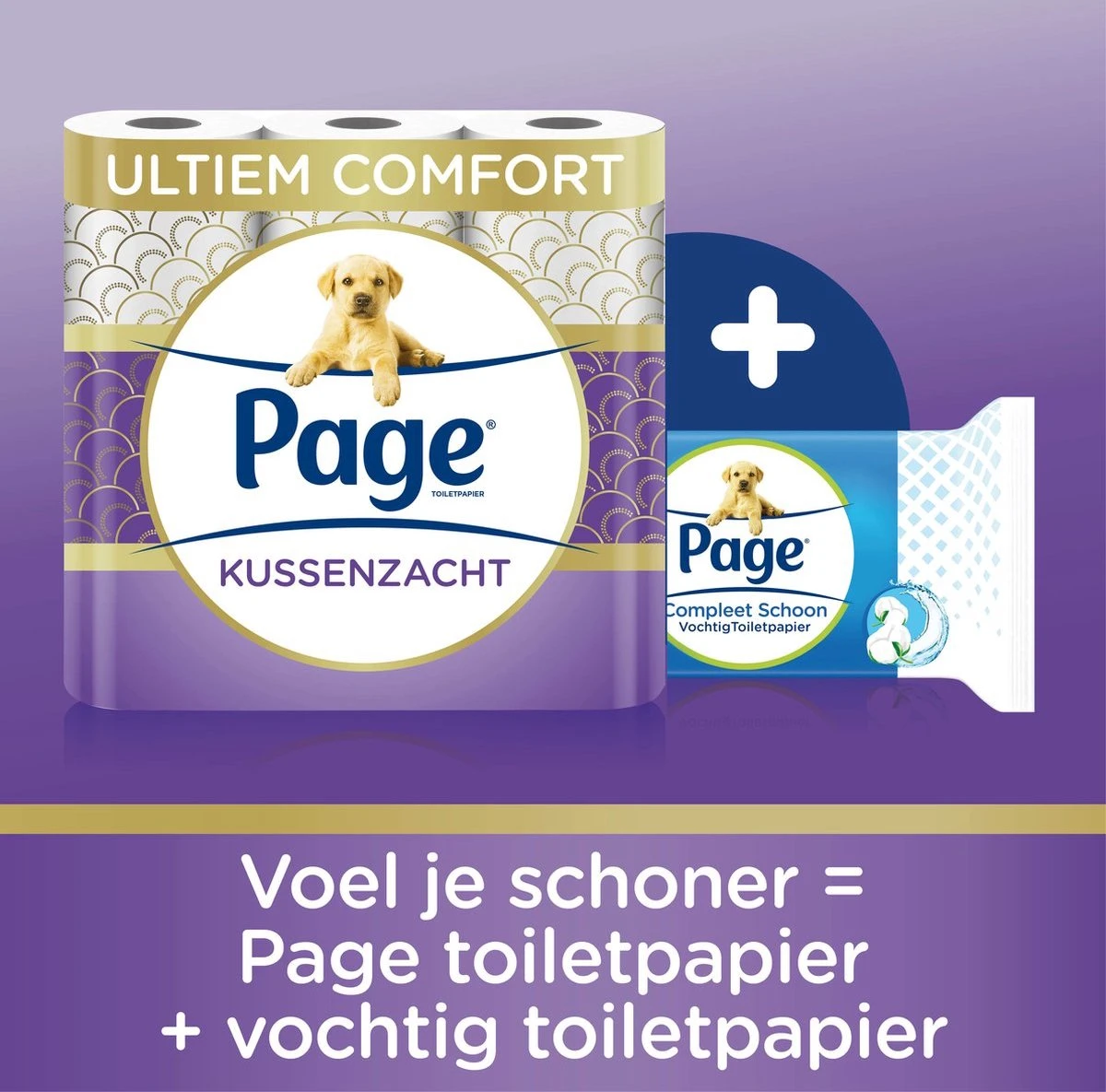 Page Toiletpapier - 63 Rollen - Kussenzacht Wc Papier (3-laags) - Met Extra Zijde - Voordeelverpakking 4 Page Toiletpapier - 63 Rollen - Kussenzacht Wc Papier (3-laags) - Met Extra Zijde - Voordeelverpakking - Afbeelding 2