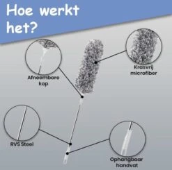 Fain® Plumeau Met Telescoopsteel – Grijs – 80 Tot 280 Cm - Uitschuifbaar – Wasbaar - Flexibel 360° Draaibaar – Duster - Microvezel Ragebol 18 Fain® Plumeau Met Telescoopsteel – Grijs – 80 Tot 280 Cm - Uitschuifbaar – Wasbaar - Flexibel 360° Draaibaar – Duster - Microvezel Ragebol -Huishoudelijke Winkel 1200x1190