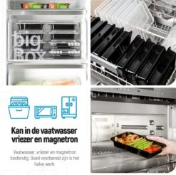 Meal Prep Bakjes - 20 Stuks - 1 Compartiment - Lunchbox - Diepvriesbakjes - Vershoudbakjes - Plastic Bakjes Met Deksel - Magnetron Bakjes Met Deksel - Meal Prep - Vershouddoos - 1L - BPA Vrij - Fitcrafters -Huishoudelijke Winkel 1200x1196 9