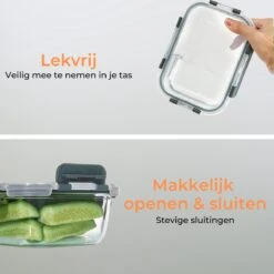 Formilo Meal Prep Bakjes - Lekvrije Vershoudbakjes - Diepvriesbakjes - Luchtdicht - BPA Vrij - Glas - 10 Stuks 13 Formilo Meal Prep Bakjes - Lekvrije Vershoudbakjes - Diepvriesbakjes - Luchtdicht - BPA Vrij - Glas - 10 Stuks -Huishoudelijke Winkel 1200x1199 5