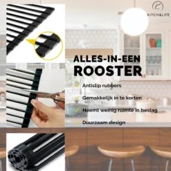 Kitch&Life Afdruiprek Oprolbaar - Mat Zwart - Pannenonderzetter - Afdruipmat - Keukenrek 3-in-1 14 Kitch&Life Afdruiprek Oprolbaar - Mat Zwart - Pannenonderzetter - Afdruipmat - Keukenrek 3-in-1 -Huishoudelijke Winkel 1200x1200 178