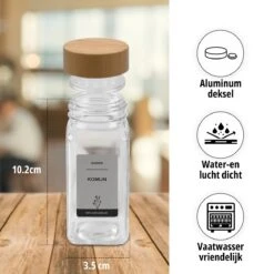 24 Glazen Kruidenpotjes Set Met 3 Soorten Strooideksels – Kruidenstrooier – Compleet Pakket Incl Kruidenpotjes Stickers, Krijtstift En Accessoires - Bamboo Deksel -Huishoudelijke Winkel 1200x1200 349