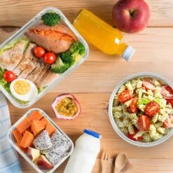 KitchenBrothers Meal Prep Bakjes - Set - Luchtdicht - BPA Vrij - Glas - 9 Stuks -Huishoudelijke Winkel 1200x1200 359