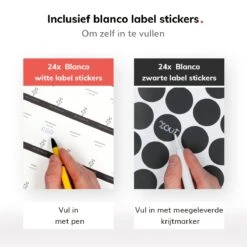 Deleca 24 Glazen Kruidenpotjes - Incl. 3 Soorten Stickers En Strooideksel Set - Voorraadpotten Glas Met Deksel - Kruidenstrooier - 10,5 X 4,3 Cm - Vierkant / 120 Ml -Huishoudelijke Winkel 1200x1200 403