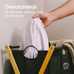 JASC Wasmand 3 Vakken - Wassorteerder - Wasmanden - Zwart - Bamboe - 128 Liter -Huishoudelijke Winkel 1200x1200 431