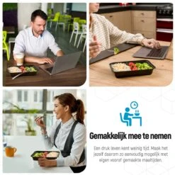 Meal Prep Bakjes - 20 Stuks - 1 Compartiment - Lunchbox - Diepvriesbakjes - Vershoudbakjes - Plastic Bakjes Met Deksel - Magnetron Bakjes Met Deksel - Meal Prep - Vershouddoos - 1L - BPA Vrij - Fitcrafters -Huishoudelijke Winkel 1200x1200 435