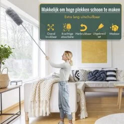 Livv Goods Telescopische Plumeau Set Met Telescoopsteel - 5 In 1 - Tot 250 Cm Uitschuifbaar - Duster - Stoffer -Huishoudelijke Winkel 1200x1200 496