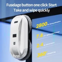 PuroTech Robot Ramenwasser - Ruitenreiniger - Nieuwste Uitvoering - Ramenwisser - Elektrische Ramenwisser - Incl. Afstandsbediening - Raamrobot -Huishoudelijke Winkel 1200x1200 555