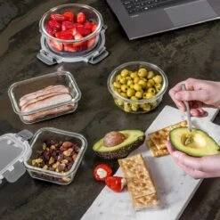 Vershoudbakjes - Meal Prep Bakjes - Diepvriesbakjes - Vershouddoos - Vershoudbakjes Set - Glas - 12 Stuks - BPA Vrij - Stosh 16 Vershoudbakjes - Meal Prep Bakjes - Diepvriesbakjes - Vershouddoos - Vershoudbakjes Set - Glas - 12 Stuks - BPA Vrij - Stosh -Huishoudelijke Winkel 1200x1200 569