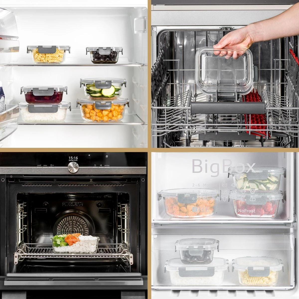 Vershoudbakjes - Meal Prep Bakjes - Diepvriesbakjes - Vershouddoos - Vershoudbakjes Set - Glas - 12 Stuks - BPA Vrij - Stosh 11 Vershoudbakjes - Meal Prep Bakjes - Diepvriesbakjes - Vershouddoos - Vershoudbakjes Set - Glas - 12 Stuks - BPA Vrij - Stosh - Afbeelding 9