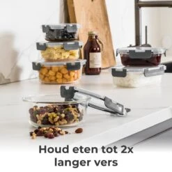 Vershoudbakjes - Meal Prep Bakjes - Diepvriesbakjes - Vershouddoos - Vershoudbakjes Set - Glas - 12 Stuks - BPA Vrij - Stosh 21 Vershoudbakjes - Meal Prep Bakjes - Diepvriesbakjes - Vershouddoos - Vershoudbakjes Set - Glas - 12 Stuks - BPA Vrij - Stosh -Huishoudelijke Winkel 1200x1200 574