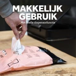 BagFitter Roze C 40L Tot 50L Vuilniszak Met Trekband Van 100% Gerecycled Plastic - 77cm X 57cm - 30 Stuks - 40-50 Liter - Vuilniszakken - Afvalzakken - Prullenbakzakken Geschikt Voor O.a. Homra Fonix En StangVollby Nausta -Huishoudelijke Winkel 1200x1200 621