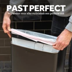 BagFitter Roze C 40L Tot 50L Vuilniszak Met Trekband Van 100% Gerecycled Plastic - 77cm X 57cm - 30 Stuks - 40-50 Liter - Vuilniszakken - Afvalzakken - Prullenbakzakken Geschikt Voor O.a. Homra Fonix En StangVollby Nausta -Huishoudelijke Winkel 1200x1200 622