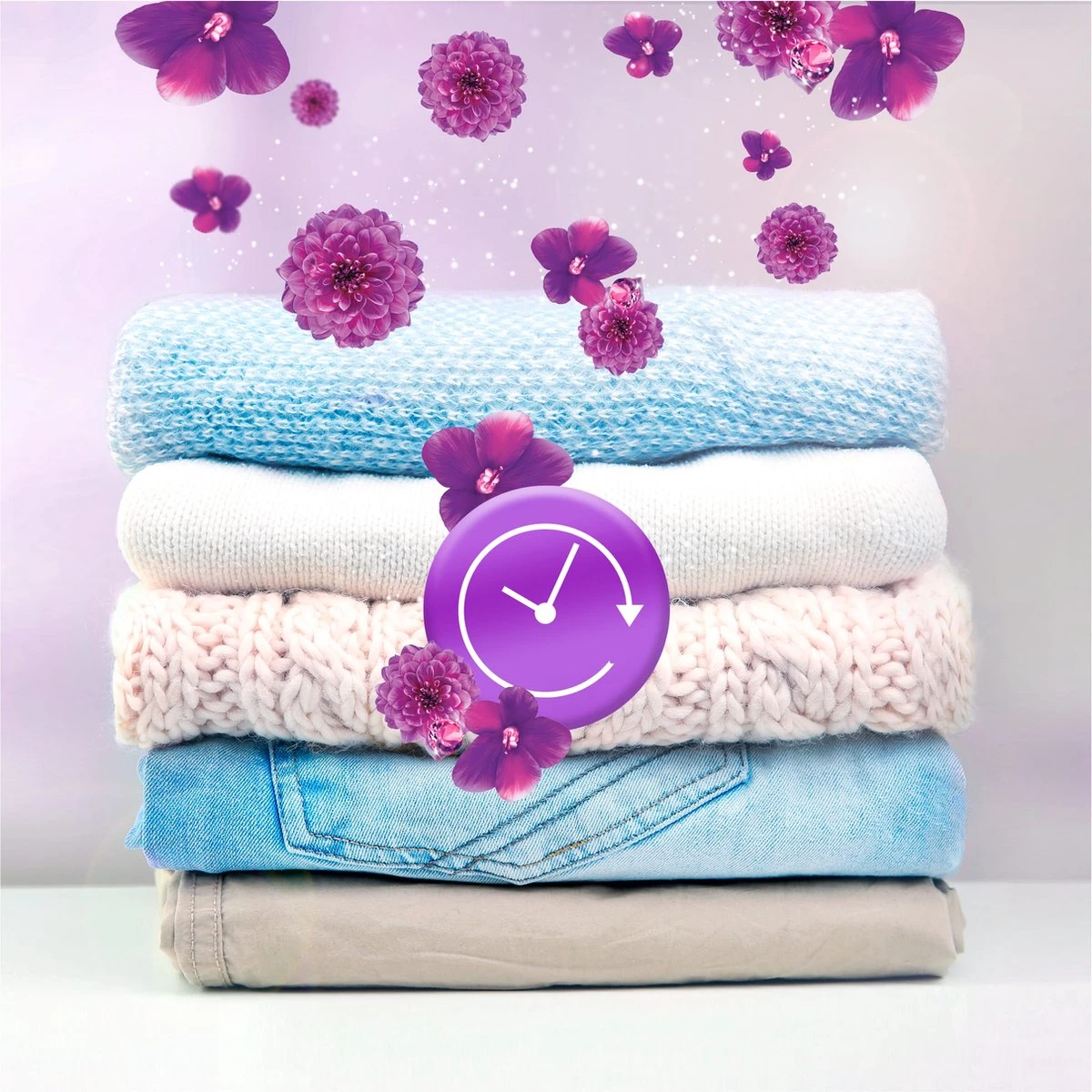 Lenor Amethist En Bloemen - In-Wash Geurbooster - Voordeelverpakking 6 X 16 Wasbeurten 5 Lenor Amethist En Bloemen - In-Wash Geurbooster - Voordeelverpakking 6 X 16 Wasbeurten - Afbeelding 3