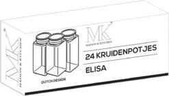 24 Glazen Kruidenpotjes Set Met 3 Soorten Strooideksels – Kruidenstrooier – Compleet Pakket Incl Kruidenpotjes Stickers, Krijtstift En Accessoires - Bamboo Deksel -Huishoudelijke Winkel 1200x686