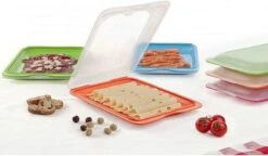 Merkloos Vershouddozen Vleeswarendoos Koelkast Vershoudbakje Bewaren Koelkast Beleg Bewaardoos Broodbeleg Stapelbaar Met Deksel 4 Stuks -Huishoudelijke Winkel 1200x701