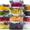 Vershoudbakjes - Meal Prep Bakjes - Diepvriesbakjes - Vershouddoos - Vershoudbakjes Set - Glas - 12 Stuks - BPA Vrij - Stosh -Huishoudelijke Winkel 1200x781 1