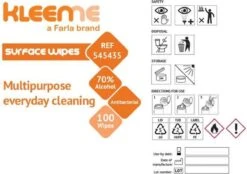 Schoonmaakdoekjes - Ontsmettingsdoekjes - Desinfectiedoekjes - Desinfectie Doekjes - KleenMe - Alcohol Doekjes - Alcoholdoekjes - Allesreiniger Zachte Antibacteriële Alcohol Wipes- 100 Doekjes - Met Dispenser - 70% Alcohol - 185 X 110mm -Huishoudelijke Winkel 1200x846