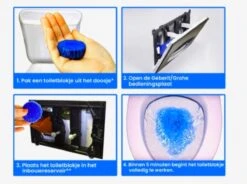 Merkloos Toiletblokjes Voor Inbouwreservoirs – WC-blokjes – Toiletblokken In Een Voordeelverpakking – 30 Stuks -Huishoudelijke Winkel 1200x895 1