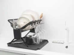 Brabantia SinkSide Afdruiprek - Inklapbaar - Dark Grey -Huishoudelijke Winkel 1200x900 11