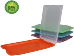 Merkloos Vershouddozen Vleeswarendoos Koelkast Vershoudbakje Bewaren Koelkast Beleg Bewaardoos Broodbeleg Stapelbaar Met Deksel 4 Stuks -Huishoudelijke Winkel 1200x919