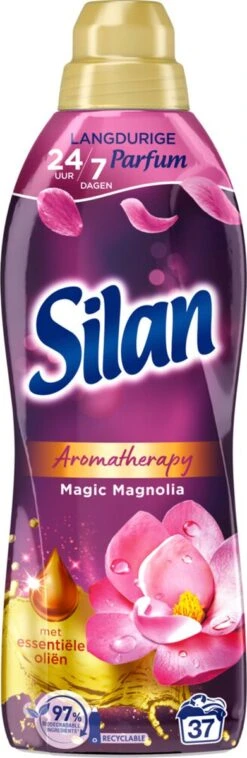 Silan Aroma Therapy Magic Magnolia Wasverzachter - 6 X 37 Wasbeurten - Voordeelverpakking -Huishoudelijke Winkel 391x1200
