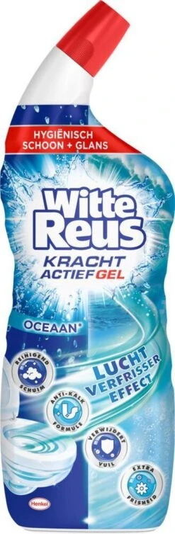 Witte Reus Toiletreiniger - Kracht Actief Gel Oceaan - Voordeelverpakking 10 X 700ml -Huishoudelijke Winkel 393x1200 1