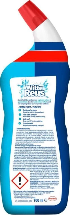 Witte Reus Toiletreiniger - Kracht Actief Gel Oceaan - Voordeelverpakking 10 X 700ml -Huishoudelijke Winkel 393x1200 3