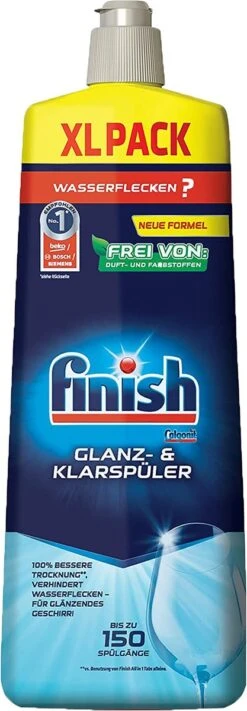 Finish Zout Vaatwaszout 3 X 1,2kg & Glansspoelmiddel 2 X 750ml -Huishoudelijke Winkel 417x1200