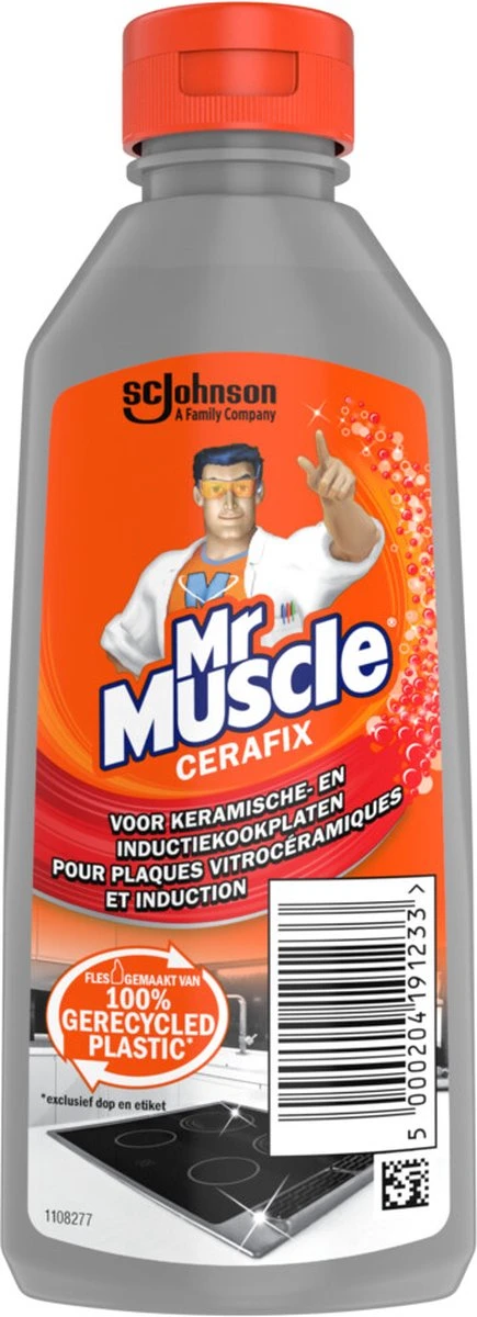 Mr. Muscle - Cera-Fix Voor Keramische - Halogeen En Inductie Kookplaten - Kookplaatreiniger - 2 X 200 Ml 4 Mr. Muscle - Cera-Fix Voor Keramische - Halogeen En Inductie Kookplaten - Kookplaatreiniger - 2 X 200 Ml - Afbeelding 2