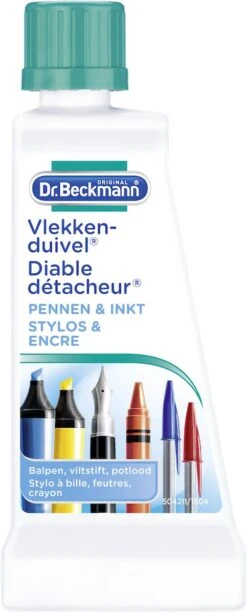 Dr. Beckmann Vlekkenduivel Pennen En Inkt 50 Ml -Huishoudelijke Winkel 483x1200 1