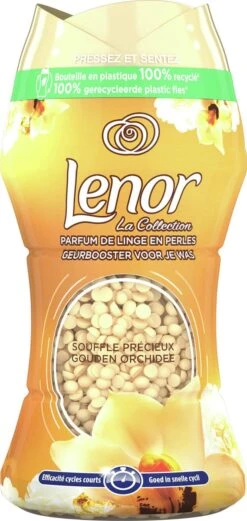 Lenor Geurbooster Gouden Orchidee - Geurparels - 6x11 Wasbeurten - Voordeelverpakking -Huishoudelijke Winkel 569x1200 1