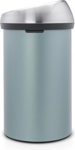 Brabantia Touch Bin Prullenbak - 60 L - Metallic Mint / Matt Steel Fingerprint Proof Deksel -Huishoudelijke Winkel 605x1200